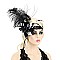 FLAPPER B&W GATSBY LRG SEQUIN FASCINATOR