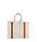 Canvas Stripe Satchel