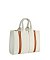 Canvas Stripe Satchel