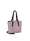 Fashion Buckle Top Handle 2-in-1 Satchel