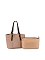 Fashion Buckle Top Handle 2-in-1 Satchel