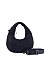 Quilted Nylon Hobo Shoulder Bag