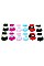 Pack of 12 Charming Alphabet Assorted Color Kids Winter Gloves