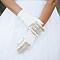 FASHIONABLE SHORT SATIN GLOVES