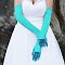 FASHIONABLE EXTRA LONG SATIN GLOVES SLGLV57