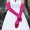 FASHIONABLE EXTRA LONG SATIN GLOVES SLGLV57