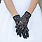 FASHIONABLE LACE GLOVES W/ FLOWERS SLGLV960