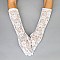 FASHIONABLE LACE LONG GLOVE W/ FLOWERS SLGLV961
