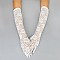 FASHIONABLE LACE LONG GLOVE W/ FLOWERS SLGLV962