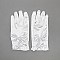 FASHIONABLE SATIN BRIDAL "BABY" GLOVE W/ BOW ON WRIST SLGLV968