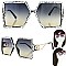 CHIC SPARKLING RHINESTONE SQUARE SUNGLASSES