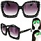 FASHION SPARKLING RHINESTONE SQUARE SUNGLASSES