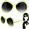 STYLISH SPARKLING RHINESTONE ROUND SUNGLASSES