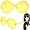 STYLISH SPARKLING RHINESTONE ROUND SUNGLASSES