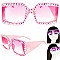 STYLISH SPARKLING RHINESTONE SQUARE SUNGLASSES