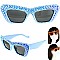 SPARKLING RHINESTONE CAT EYE SUNGLASSES