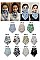 PACK OF 12 CLASSY ASSORTED PRINT