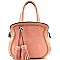 Tassel & Chain Accent HIGH FASHION Medium Tote