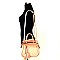 Tassel & Chain Accent HIGH FASHION Medium Tote