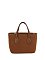 Faux Suede Top Handle Tote Satchel
