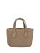 Faux Suede Top Handle Tote Satchel