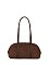 Faux Suede Dome Satchel