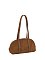Faux Suede Dome Satchel