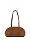 Faux Suede Dome Satchel