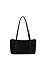 Faux Suede Boston Bag