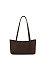 Faux Suede Boston Bag