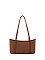 Faux Suede Boston Bag