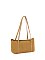 Faux Suede Boston Bag