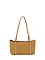 Faux Suede Boston Bag