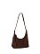 Faux Suede Shoulder Bag