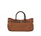 Faux Suede Belted Satchel