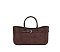 Faux Suede Belted Satchel