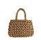 Crocheted Woven Macrame Knot Satchel