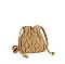 Crocheted Woven Macrame Drawing Crossbody