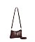 Twist Lock Flap Shoulder Bag