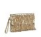 Metallic Sequin Fringe Clutch