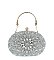 Rhinestone Floral Evening Bag Clutch