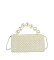 Pearl Beaded Top Handle Satchel