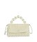 Pearl Beaded Top Handle Satchel