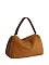 Faux Suede Satchel
