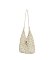 Flower Charm Crochet Hobo Bag