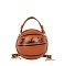 Basketball Shaped Crossbody Bag