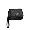 Bowknot Flap Wristlet Clutch black