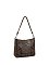 Embossed Flower Shoulder Bag