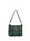 Embossed Flower Shoulder Bag