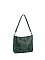 Embossed Flower Shoulder Bag